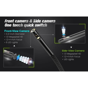 5.5mm Dual Lens Cavity Camera and Endoscope with 5 inch HD IPS Monitor by UK Inspection Camera
