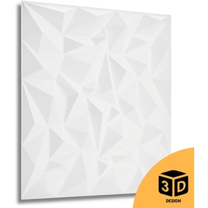 3D Wall Panels (50x50 cm) PVC Cladding Panel with Diamond Design by NOVECRAFTO