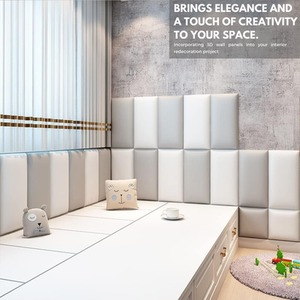 Self Adhesive Padded Wall Panels (60x25cm) Peel and Stick Wall Cushion by NOVECRAFTO