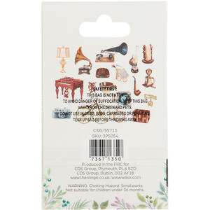 Pack of 18 Transparent Stickers - Multicolour / Vintage by Artstudio