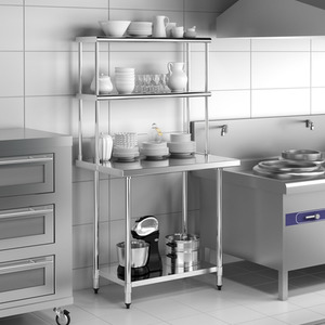 92CM Kitchen Overshelf for Tabletop - Silver by Costway