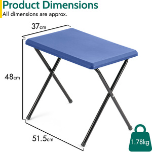Small Folding Camping Table - Blue by Trail