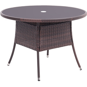 Rattan Dressing Garden Coffee Table - Brown / 20.1kg by Livingandhome