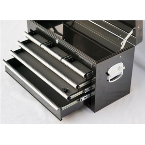 Metal Portable Tool Chest 6 Drawers Lockable Box with Handle - Black by Gr8 Home