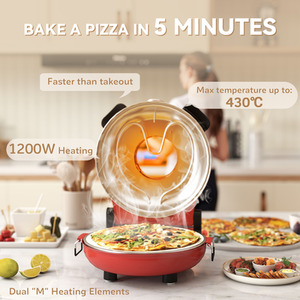 HOMCOM Pizza Oven - Red by HOMCOM