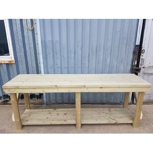 Pressure Treated Wooden Workbench - Multi-colour / 300cm by Arbor Garden Solutions