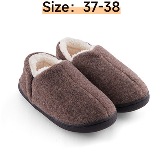 Anti-Slip Fluffy Cotton Warm Slippers by komore