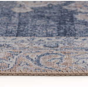 Blue Vintage Washable Rug - Denim / 240cm by The Rug House
