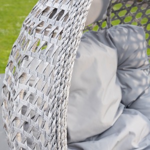Oakley Swing Single Egg Pod Chair - Light Grey - Light Grey by Artemis Home