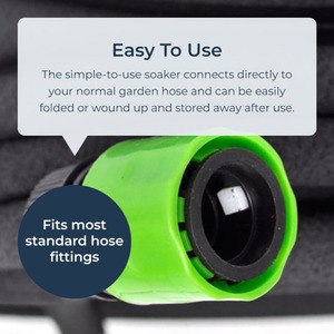 15m Garden Irrigation Hose - Black by idooka