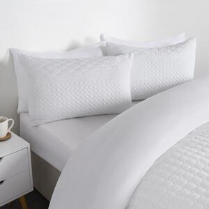 Pinsonic Tribal Duvet Cover Set - White / Superking by OHS