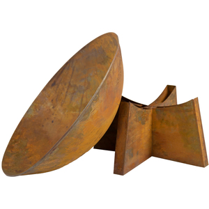 Oxidised Rust Finish Fire Pit - Rust by Charles Bentley