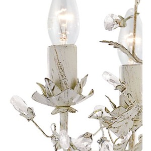 Almandite 5 Light Cream and Gold - Cream by Lighting Collection