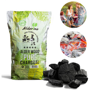 Alderline Alder Wood Pure BBQ Charcoal 30L by Alderline
