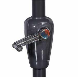 Arizona Round Rattan Patio Dining Set with Ice Bucket Drinks Cooler - Grey / 4 by Giardino