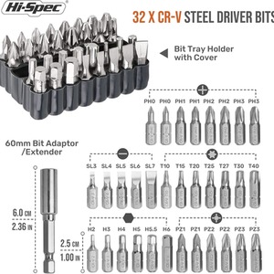 Electric Screwdriver Set 3.6V Rechargeable - White