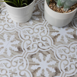 Quadrostyle FLOC IN WOOD Wall Tile and Furniture Vinyl Stickers - Beige / 15cm by Quadrostyle