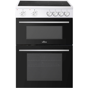 Willow Electric Twin Cavity Cooker with Ceramic Hob - White by Willow