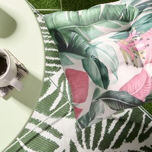 Tropical Outdoor Garden Seat Pads - Green by OHS