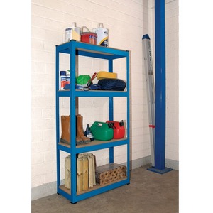 Draper Steel Shelving Unit with 4 Shelves - Blue by Draper