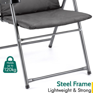 Monarch Folding Padded Camping Chair by Trail