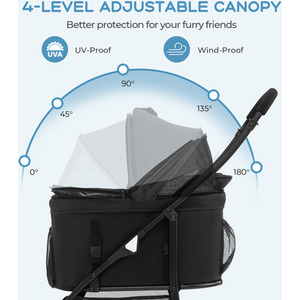 Foldable Pet Stroller by Costway