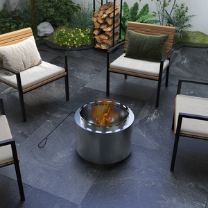 Outsunny Stainless Steel Smokeless Fire Pit - Silver by Outsunny