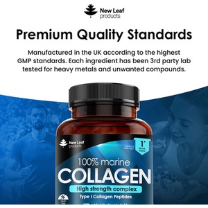 Collagen Supplement Marine Collagen Capsules - One Month by New Leaf Products