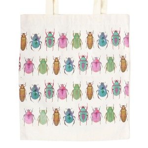 Beetle Print Tote Bag - Neutral by Kingsbury Gifts