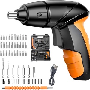 Electric Screwdriver Set Rechargeable DIY Tool Kit - Orange