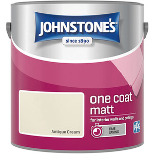 Johnstones One Coat Matt Paint - Antique Cream by Johnstone's