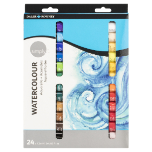 Daler-Rowney Simply Watercolour Set - 24 by Daler-Rowney