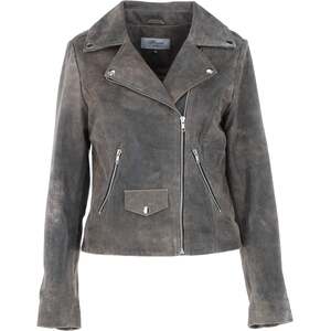 Fia Real Leather Biker Jacket - Antique / 8 by Ashwood Leather