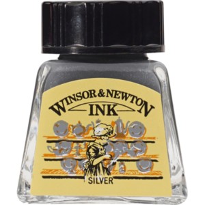 Winsor and Newton 14ml Drawing Ink - Metallic Silver by Winsor & Newton