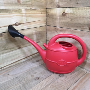 5L Ward Garden Watering Can with Rose - Red - Red by Samuel Alexander