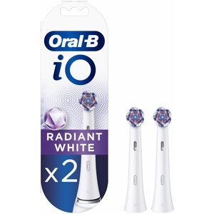 Oral-B iO Radiant White 2 Counts Refill Heads - White by Oral-B