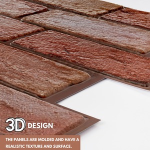 3D Wall Panels Self Adhesive Brick Design Cladding Panel by NOVECRAFTO