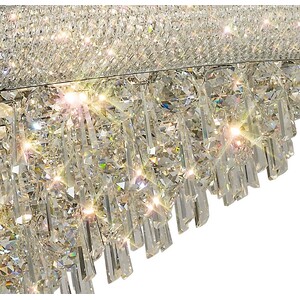 Alexandra Ceiling Pendant Chandelier 3 Tier 2Polished Chrome, Crystal - Polished Chrome