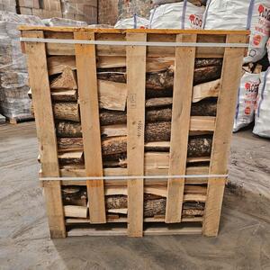 Kiln Dried Ash Hardwood Firewood Logs Crate - Brown by Warma
