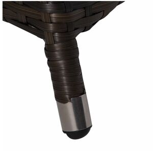 Arizona Round Rattan Patio Dining Set - Brown / 9 by Giardino