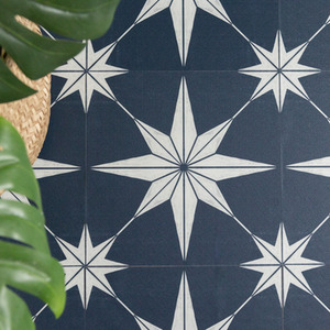 Quadrostyle Astra Marine Wall Tile and Furniture Vinyl Stickers - Navy / 30cm by Quadrostyle