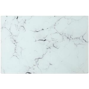 Rectangle Glass Chopping Board - White / 30cm by Harbour Housewares