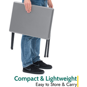 Small Folding Camping Table - Grey by Trail