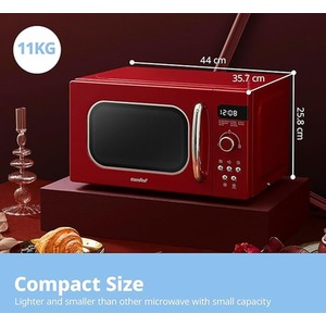 800W 20L Retro Microwave Oven with LED Display by Comfee