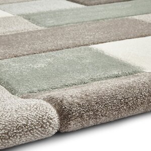 Brooklyn 646 BeigeGreen Rug - Beige/Green / 230cm by NA