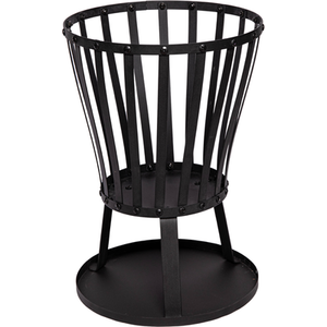 Garden Log Burner Fire Pit Heater Bowl - Black by Samuel Alexander