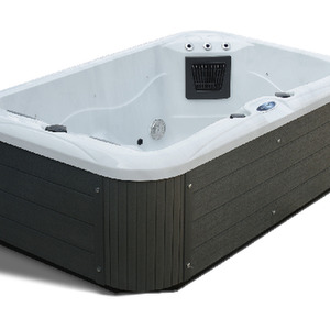 Palm Spas Dual Lounger plus 3 seat Hot Tub - Grey
