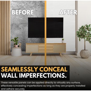 3D Wall Panels (96x48 cm) PVC Cladding Panel Wooden Design by NOVECRAFTO