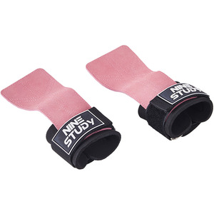 Wrist Straps Weight Lifting Gloves - Pink+Black by Livingandhome