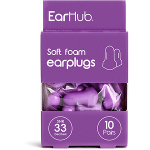 EarHub Sleepwell Soft Foam Earplugs 10 Pairs - Purple by EarHub